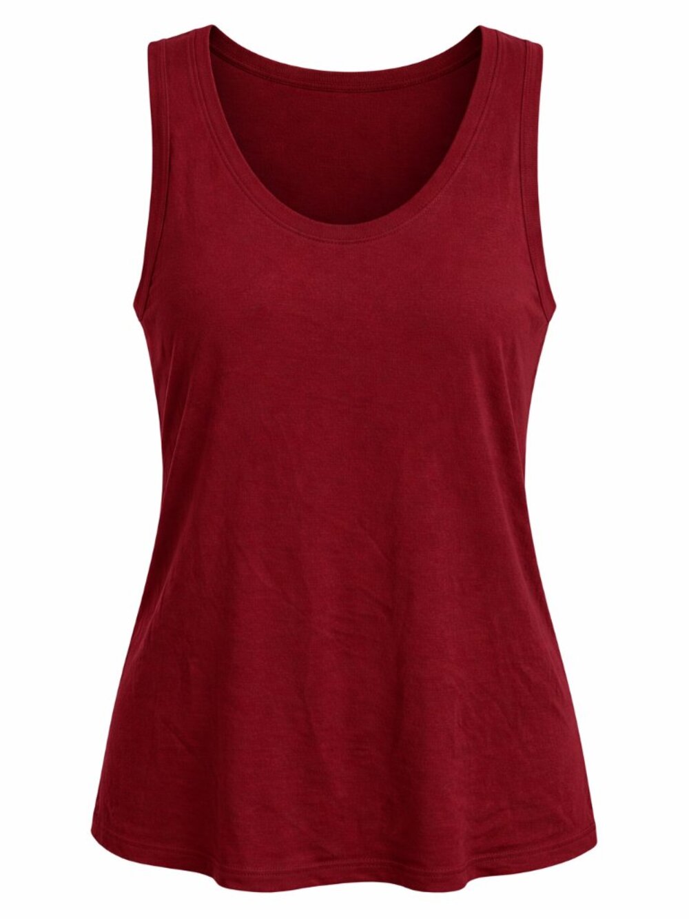 A New Day Burgundy Ribbed Knit Scoop Neck Tank Top XL